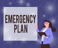 Conceptual display Emergency Plan. Business showcase Procedures for response to major emergencies Be prepared