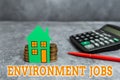 Conceptual display Environment Jobs. Business idea jobs that contribute to preserve or restore the environment Computing