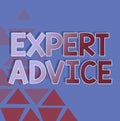 Conceptual display Expert Advice. Business idea Sage Good Word Professional opinion Extensive skill Ace Line Illustrated
