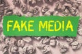 Conceptual display Fake Media. Business idea An formation held by brodcasters which we cannot rely on Royalty Free Stock Photo