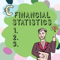 Conceptual display Financial Statistics. Business overview Comprehensive Set of Stock and Flow Data of a company