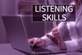 Conceptual display Listening Skills. Business approach search phrases that are highly relevant to specific niche