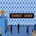 Conceptual display Market Share. Business overview The portion of a market controlled by a particular company E
