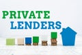 Conceptual display Private Lenders. Word for a person or organization that lends money to showing Preparing House Plans