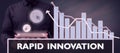 Conceptual display Rapid Innovation. Business approach characteristic of a website that search engine algorithms