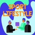 Conceptual display Sport Lifestyle. Business idea Fond of sport or outdoor activities Physically active Colleagues