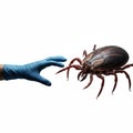 Medical Confrontation: Fighting the Threat of Ticks Royalty Free Stock Photo