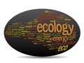 Conceptual ecology word cloud Royalty Free Stock Photo