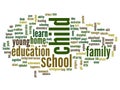 Conceptual education word cloud Royalty Free Stock Photo