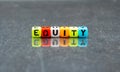 Conceptual of equity