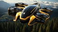 Conceptual flying vehicle navigating future