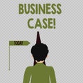 Conceptual hand writing showing Business Case. Business photo text provides justification for undertaking a project or