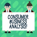 Conceptual hand writing showing Consumer Business Analysis. Business photo showcasing collect information on the target market s