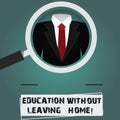 Conceptual hand writing showing Education Without Leaving Home. Business photo text Homeschooling Online education