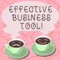 Conceptual hand writing showing Effective Business Tool. Business photo showcasing used to control and improve business