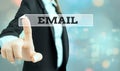 Conceptual hand writing showing Email. Business photo text Sending a commercial message to a group of showing using mail