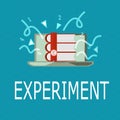 Conceptual hand writing showing Experiment. Business photo showcasing Scientific procedure Make discovery test Royalty Free Stock Photo