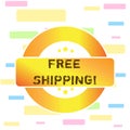 Conceptual hand writing showing Free Shipping. Business photo text directly deliver to the recipient s is address Royalty Free Stock Photo