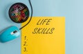 Conceptual hand writing showing Life Skills. Business photo text skill that is necessary for full participation in Royalty Free Stock Photo