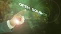 Conceptual hand writing showing Open Source. Business photo text denoting software which original source code is made free Royalty Free Stock Photo