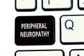 Conceptual hand writing showing Peripheral Neuropathy. Business photo text Condition wherein peripheral nervous system