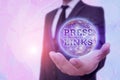 Conceptual hand writing showing Press Links. Business photo text intended to manipulate a site s is ranking in Google search