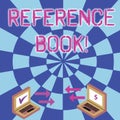 Conceptual hand writing showing Reference Book. Business photo text book to be consulted for information on specific