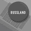 Conceptual hand writing showing Russland. Business photo showcasing former empire of eastern Europe and northern Asia Royalty Free Stock Photo