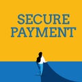 Conceptual hand writing showing Secure Payment. Business photo text Security of Payment refers to ensure of paid even in Royalty Free Stock Photo