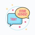 Conceptual hand writing showing Secure Payment. Business photo text Security of Payment refers to ensure of paid even in Royalty Free Stock Photo