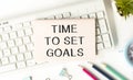 Conceptual hand writing showing Set Smart Goals. Business photo text list to clarify your ideas focus efforts