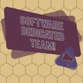 Conceptual hand writing showing Software Dedicated Team. Business photo text business approach to app and web