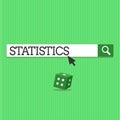 Conceptual hand writing showing Statistics. Business photo text Science Collecting analyzing numerical data in large Royalty Free Stock Photo