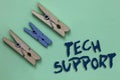 Conceptual hand writing showing Tech Support. Business photo showcasing Assisting individuals who are having technical problems Th Royalty Free Stock Photo