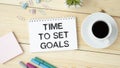 Conceptual hand writing showing Time to Set Goals. Business photo text list to clarify your ideas focus efforts Royalty Free Stock Photo