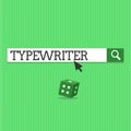 Conceptual hand writing showing Typewriter. Business photo text Electric electronic analysisual machine with keys to