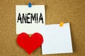 Conceptual hand writing text caption inspiration showing Anemia concept for Medical Diagnosis Iron deficiency aplastic and Love wr