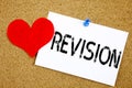 Conceptual hand writing text caption inspiration showing Revision concept for Repeat Repetition Education Material for Exam and Lo Royalty Free Stock Photo