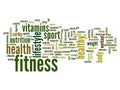 Conceptual health word cloud