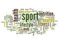 Conceptual health word cloud