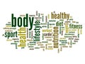 Conceptual health word cloud