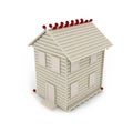 Conceptual House from Matches Royalty Free Stock Photo