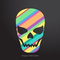 Conceptual human skull. Vector illustration.