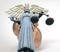 Conceptual idea of justice in medicine 3d Rendering Royalty Free Stock Photo