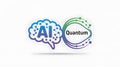 Ai and quantum computing technology concept for future innovation trends Royalty Free Stock Photo