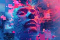 A conceptual illustration of generative video, text to video AI advancement. Generative AI