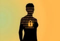 Digital Identity Security and Personal Data Protection. Royalty Free Stock Photo