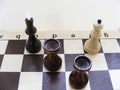 Conceptual image chess game Royalty Free Stock Photo