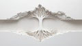 conceptual image depicting family tree emerging from textured surface, symbolizing growth and