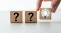 From Question to Idea: Problem Solving Concept Royalty Free Stock Photo